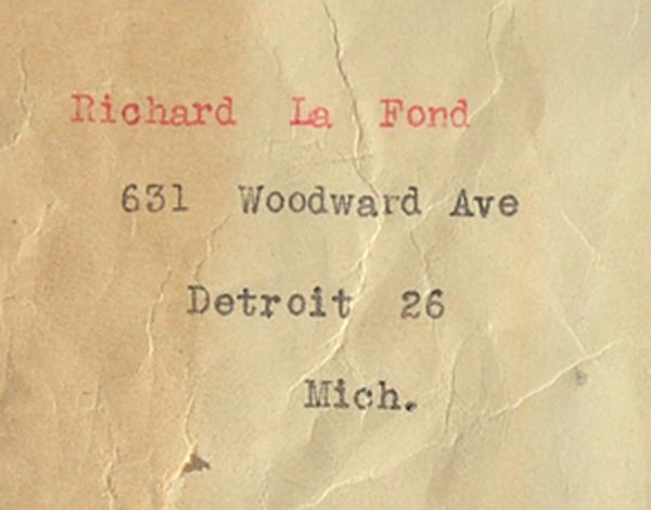 album Richard La Fond Detroit Michigan